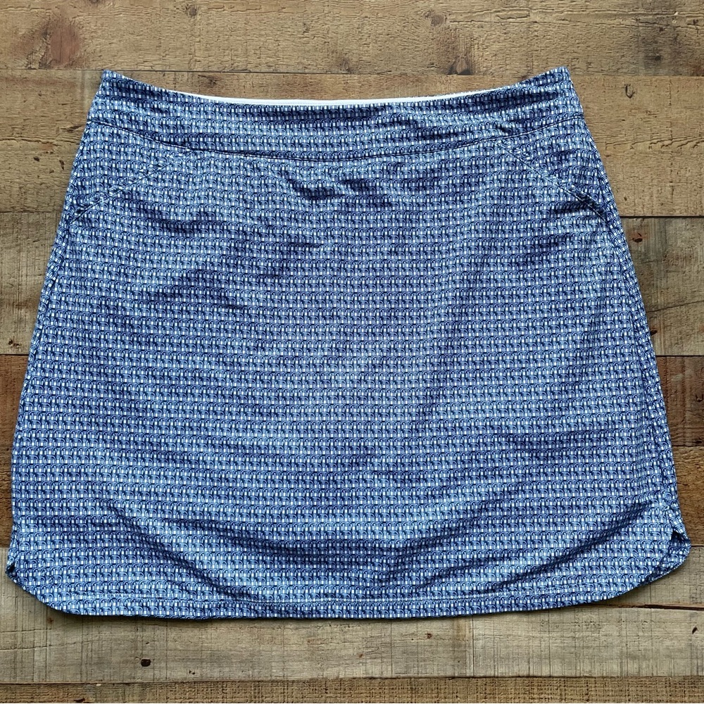 Peter Millar Blue Patterned Skort